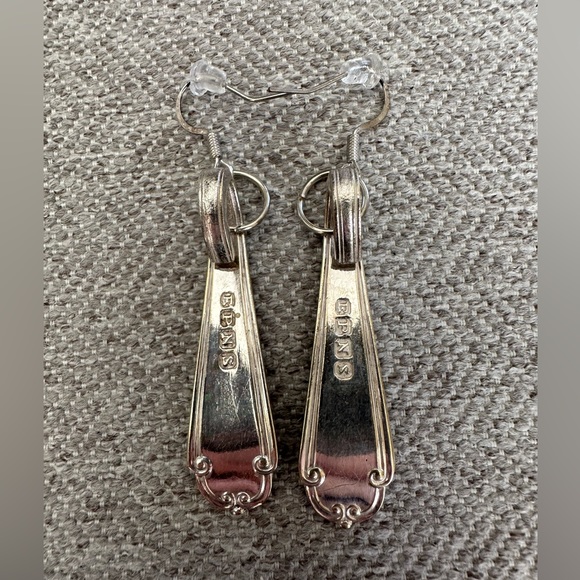 Handmade Spoon Earrings - Picture 3 of 6